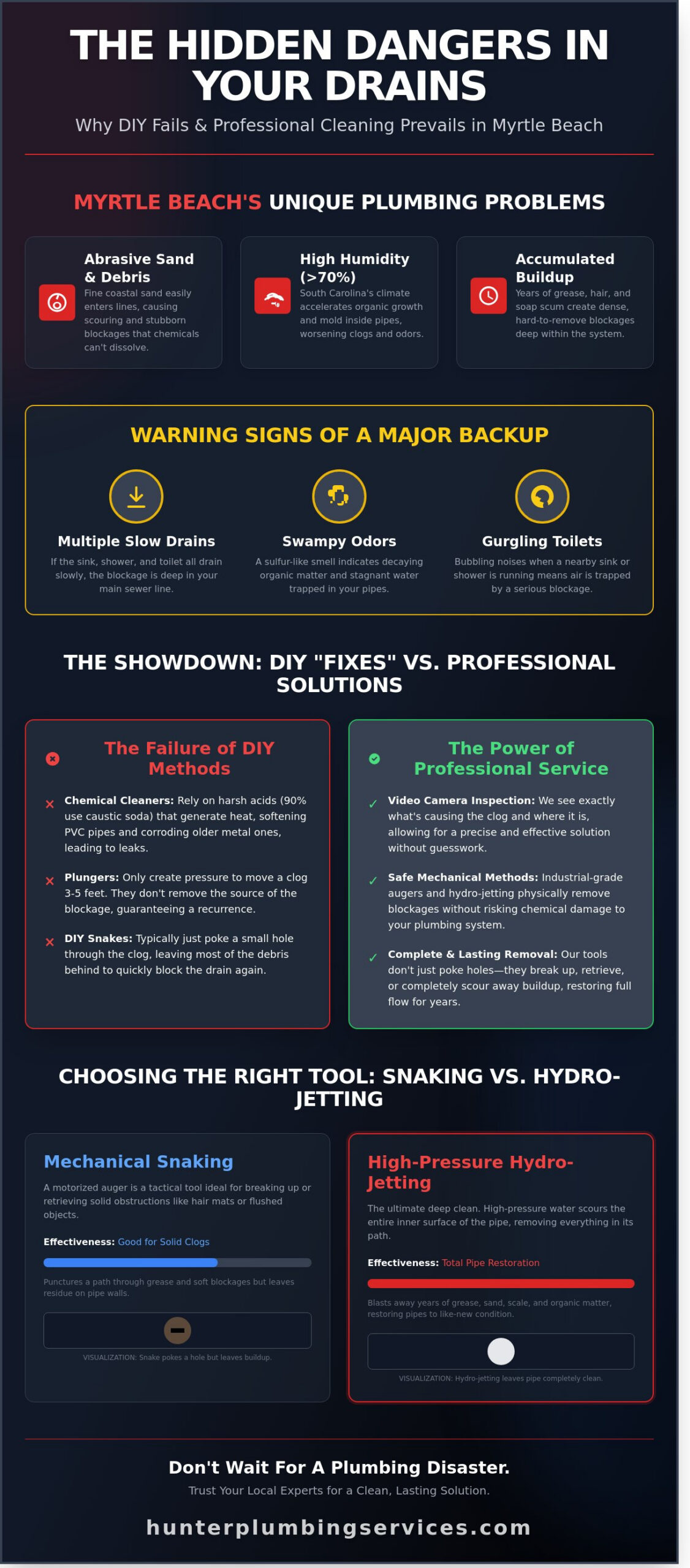 Professional Plumber for Drain Cleaning in Myrtle Beach, SC