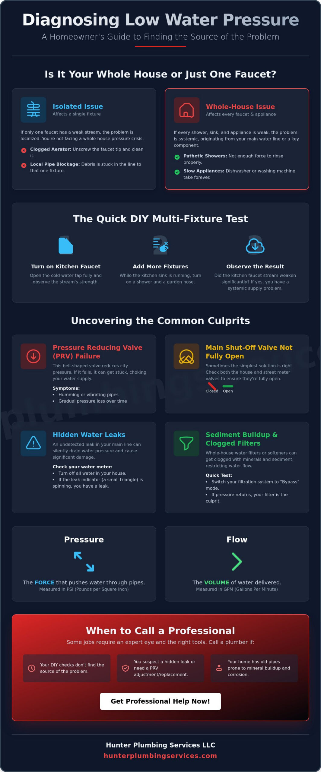Diagnosing Low Water Pressure in Your Whole House: A Homeowner’s Guide