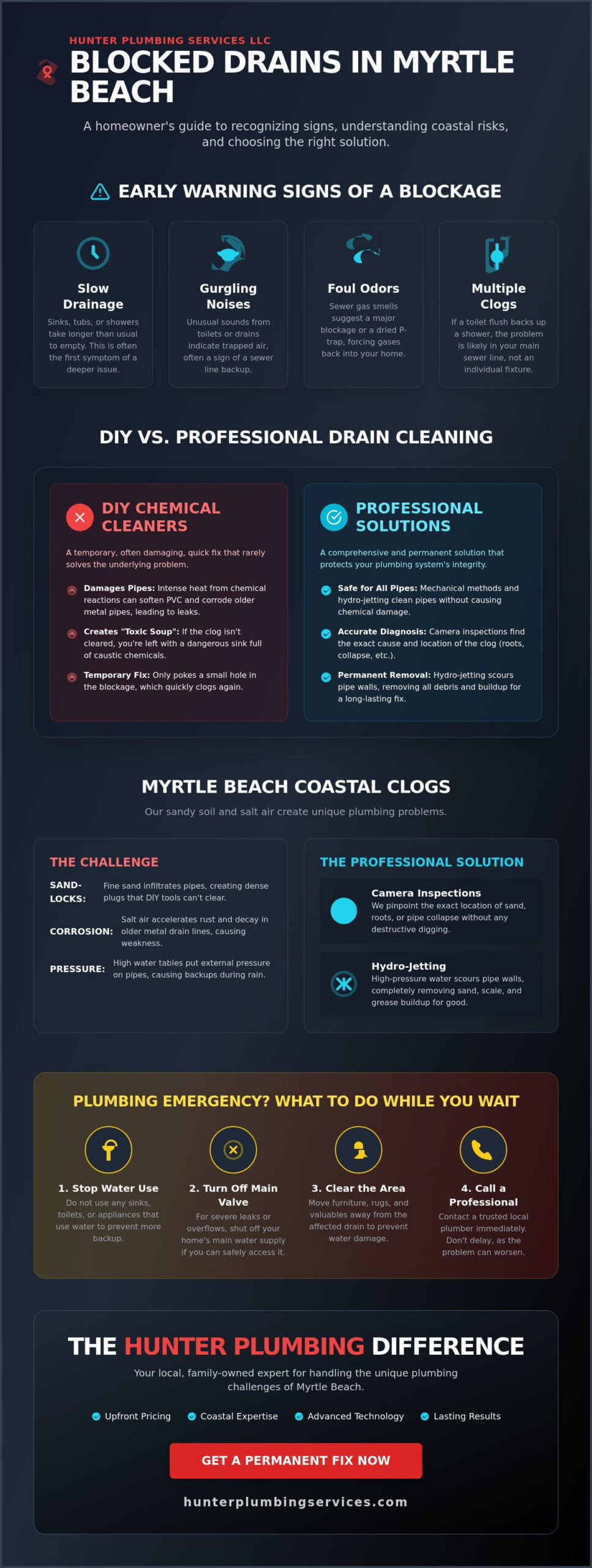 Blocked Drain Plumber Near Me: Myrtle Beach’s Guide to Coastal Clogs